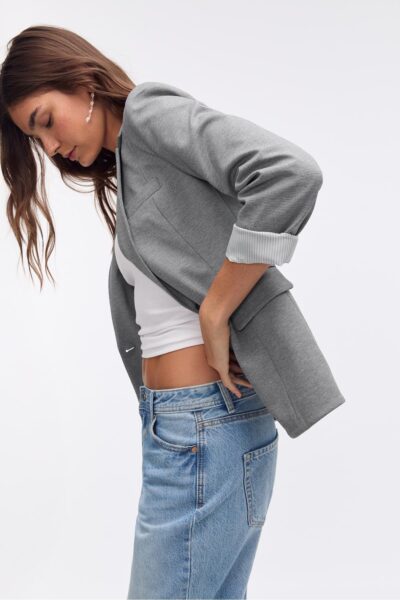 Slim Fit Blazer - Resim 1