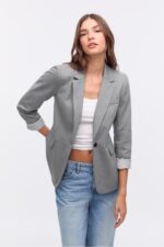 Slim Fit Blazer - Resim 3