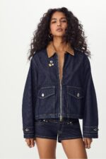 Kombine Denim Ceket - Resim 1