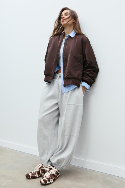 Kombine Bomber Ceket - Resim 2