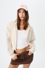 Yumusak Dokulu Fermuarli Sweatshirt - Resim 1