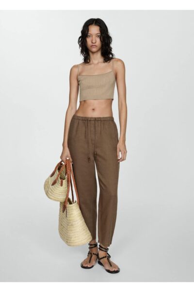 Keten Jogger Pantolon - Resim 2