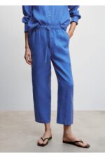 Keten Jogger Pantolon - Resim 1