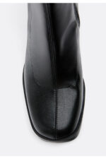 Kadin Siyah Kadin Platform Topuklu Bot 19913670 - Resim 4