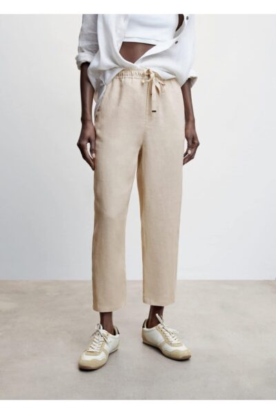 Keten Jogger Pantolon - Resim 1