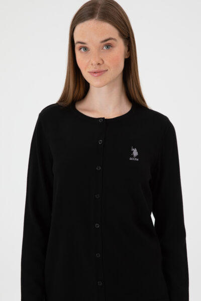 Kadin Siyah Basic Triko Hirka 50313624 Vr046 - Resim 2