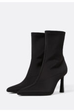 Kadin Siyah Zimbali Pencereli Bilekte Bot 19907670 - Resim 3