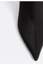 Kadin Siyah Zimbali Pencereli Bilekte Bot 19907670 - Resim 4