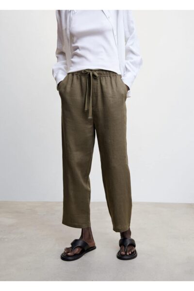 Keten Jogger Pantolon - Resim 1