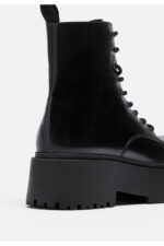 Kadin Siyah Bagcikli Duz Bot 19956670 - Resim 2