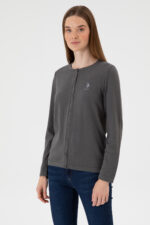 Kadin Gri Basic Triko Hirka 50313624 Vr024 - Resim 1