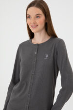 Kadin Gri Basic Triko Hirka 50313624 Vr024 - Resim 2