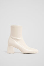 Blok Topuklu Suni Rugan Bilekte Bot - Resim 1