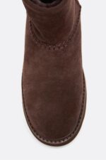 Duz Tabanli Ici Kurklu Deri Bot - Resim 4