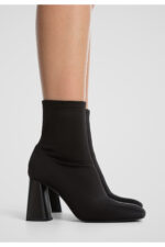 Sentetik Kaucuk Gorunumlu Ve Topuklu Bilekte Bot - Resim 2