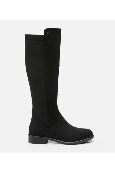 Kadin Suet Siyah Yaya Stec Cizme - Resim 1