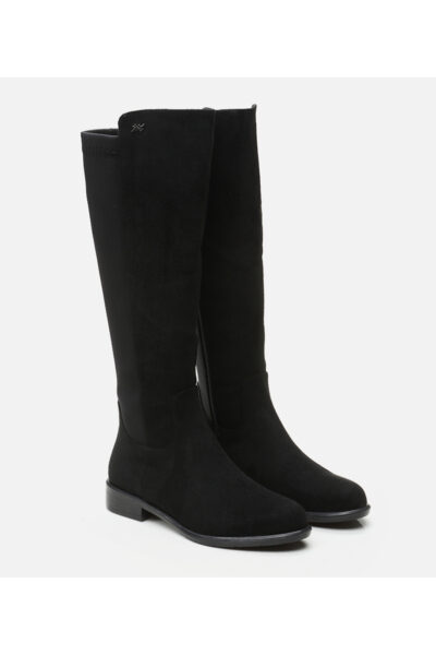 Kadin Suet Siyah Yaya Stec Cizme - Resim 2