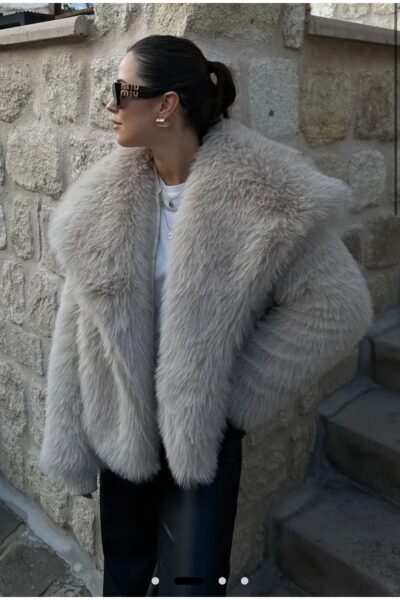 Ithal Premium Astarli Kurk Mont - Resim 2