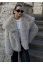 Ithal Premium Astarli Kurk Mont - Resim 4