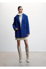 Kadin Mavi Palto - Resim 1