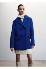 Kadin Mavi Palto - Resim 2