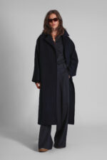 June Kadin Palto Lacivert - Resim 1
