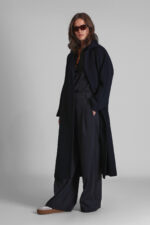 June Kadin Palto Lacivert - Resim 4