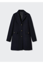 Kadin Lacivert Palto - Resim 3