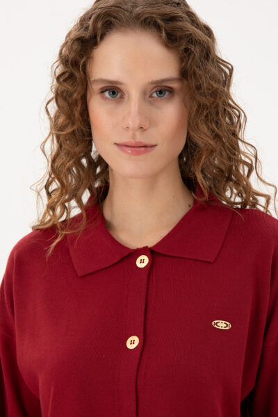 Kadin Visne Triko Hirka 50297152 Vr223 - Resim 2