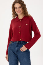 Kadin Visne Triko Hirka 50297152 Vr223 - Resim 3