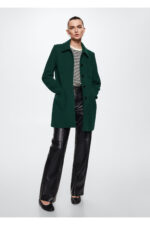 Kadin Yesil Palto - Resim 1
