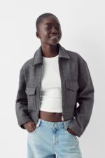 Yumusak Crop Ceket - Resim 1