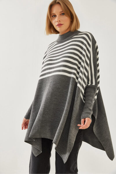 Kadin Cizgili Triko Panco 10244 60351215 - Resim 1