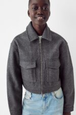 Yumusak Crop Ceket - Resim 4