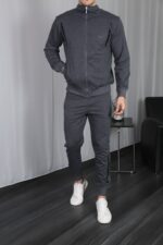 Erkek Fume Fermuarli Esofman Takim - Resim 2