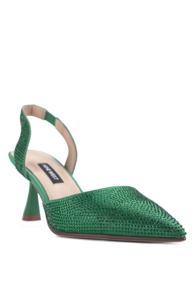 Kena 2Pr Yesil Kadin Topuklu Ayakkabi - Resim 2