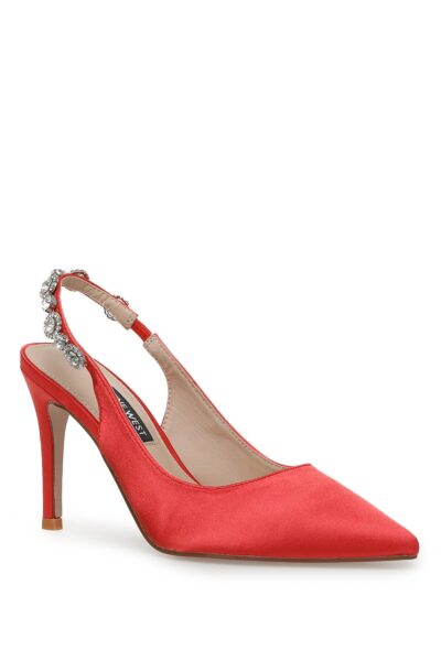 Sejja2 2Pr Kirmizi Kadin Topuklu Ayakkabi - Resim 2