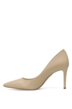 Tulena 2Pr Bej Kadin Topuklu Ayakkabi - Resim 4