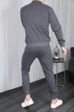 Erkek Fume Fermuarli Esofman Takim - Resim 4