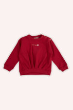 Kiz Bebek Fermuarli Mor Sweatshirt - Resim 4