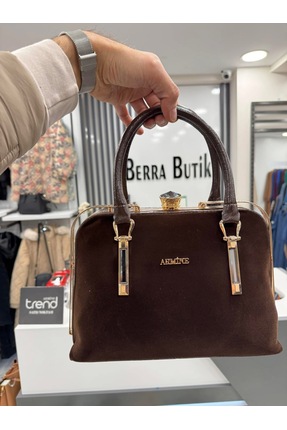 Kadin Siyah Baskili El Omuz Cantasi 206 - Resim 2