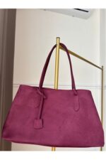 Kadin Siyah Baskili El Omuz Cantasi 206 - Resim 3