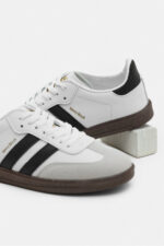 Unisex Beyaz Siyah Termo Taban Yani Seritli Bagcikli Spor Ayakkabi - Resim 3