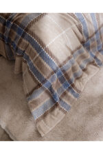 Antonin Cift Kisilik Welsoft Polar Baskili Battaniye Mavi Bej - Resim 4