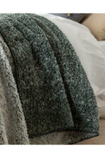 Nord Cift Kisilik Sherpa Battaniye Haki - Resim 2