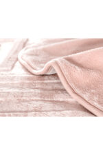 Clementine Vizon Emboss Cift Kisilik Battaniye Pudra - Resim 2