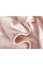 Clementine Vizon Emboss Cift Kisilik Battaniye Pudra - Resim 4