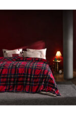 Clorel Cift Kisilik Welsoft Baskili Battaniye Kirmizi - Resim 1