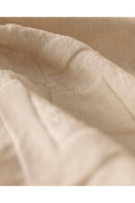 Clementine Vizon Emboss Cift Kisilik Battaniye Ekru - Resim 4