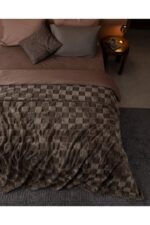 Vaporeux Cift Kisilik Welsoft Duz Battaniye Haki - Resim 2